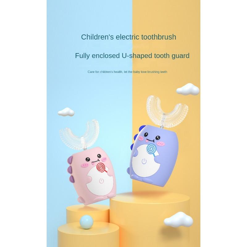 U-shaped Ultrasonic Children's Baby Electric Toothbrush Rechargeable Automatic Intelligent Soft-bristled Dental Cleaning