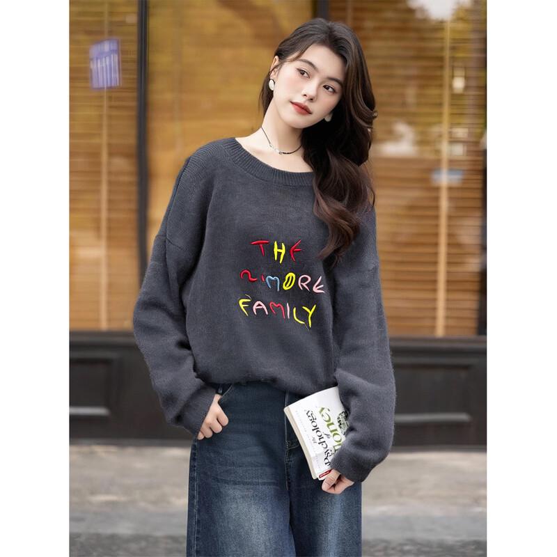 Embroidered Knit Sweater