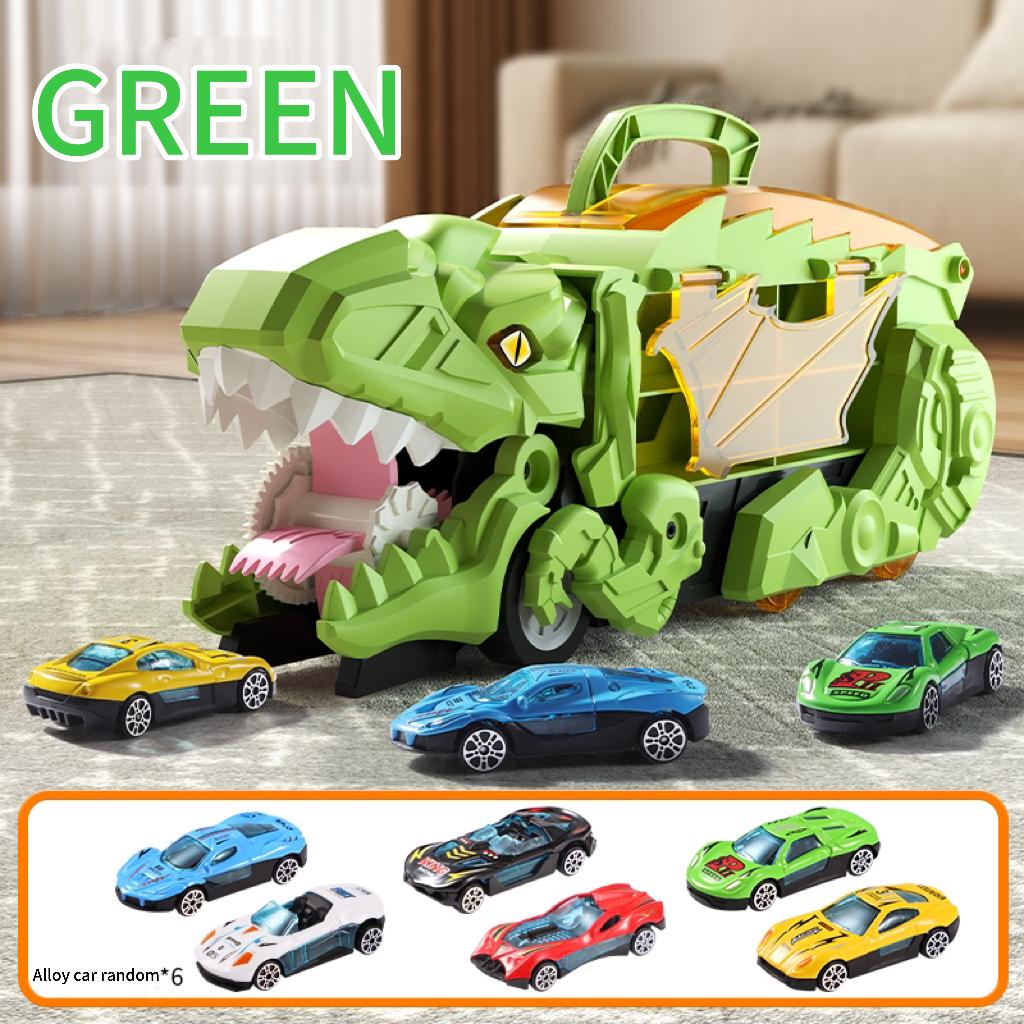 Large Dinosaur Devouring Car Toy Tyrannosaurus Rex Storage Toy Car Boy Sliding Inertia Alloy Ejection Transport Car Birthday Gif for Daily Use