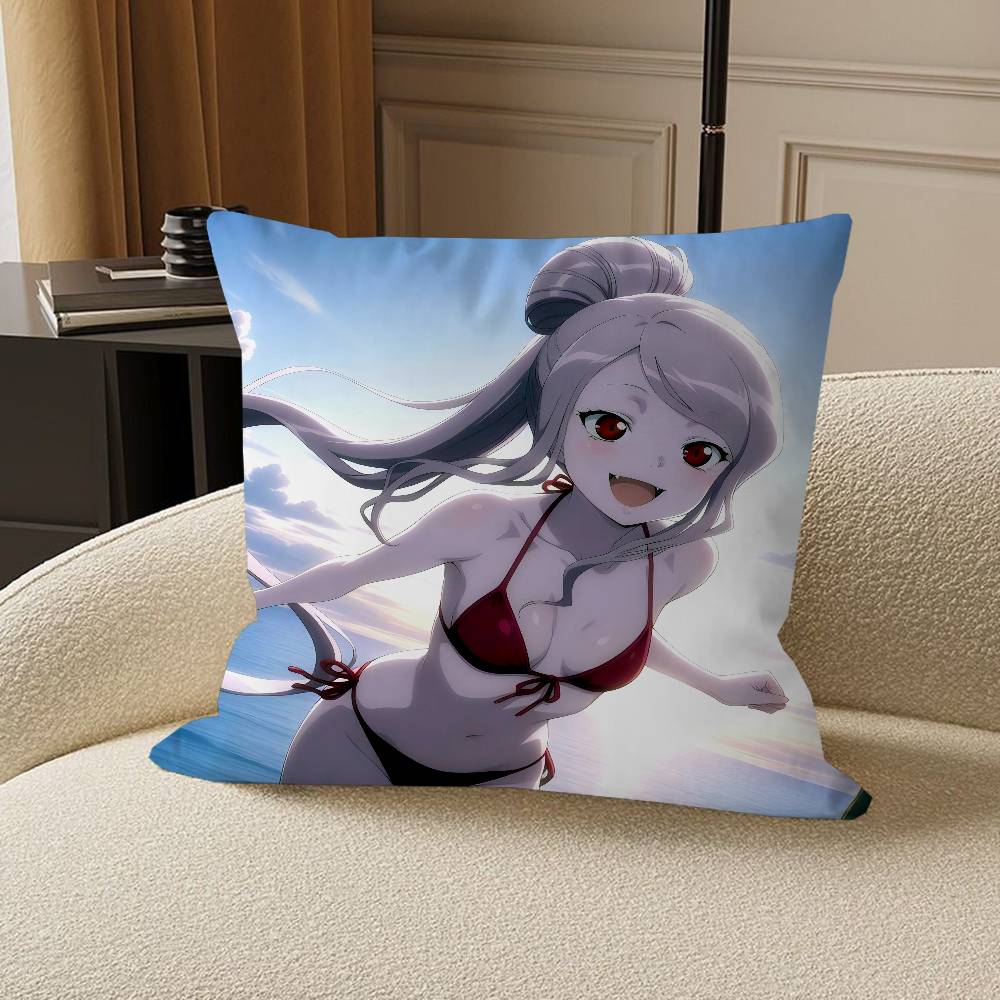 Anime S-Shalltear-Bloodfallen Cushion Cover Car Throw Pillow Case For Sofa Car Christmas Gift 40x40cm 45x45cm