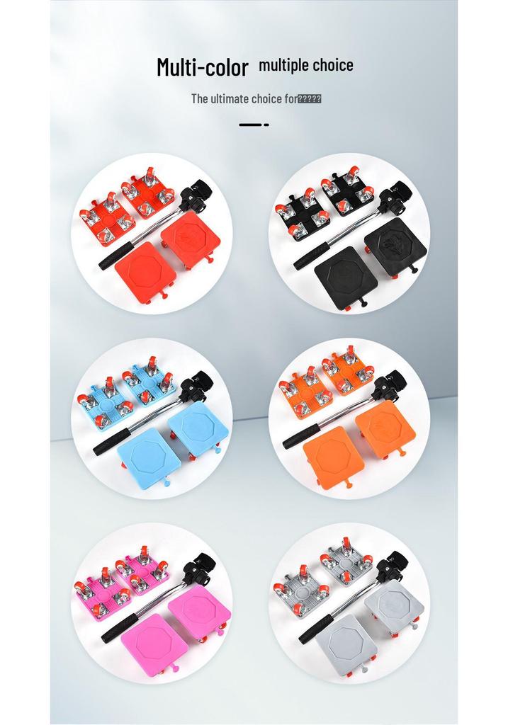 8-Piece Moving Assistant: Heavy-Duty Furniture & Bed Mover Tool Set for Easy Transport