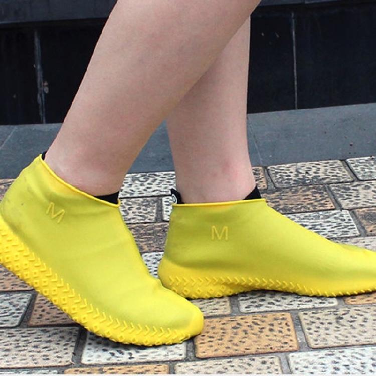Collapsible Anti Slip Rain Shoe Covers Reusable Silicone Design Full Coverage Shoe Protectors For Hiking Daily Use