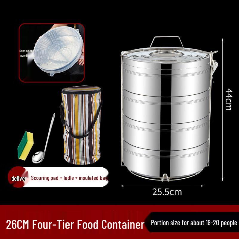 

Large Capacity Multi-layer Insulated Stainless Steel Lunch Box