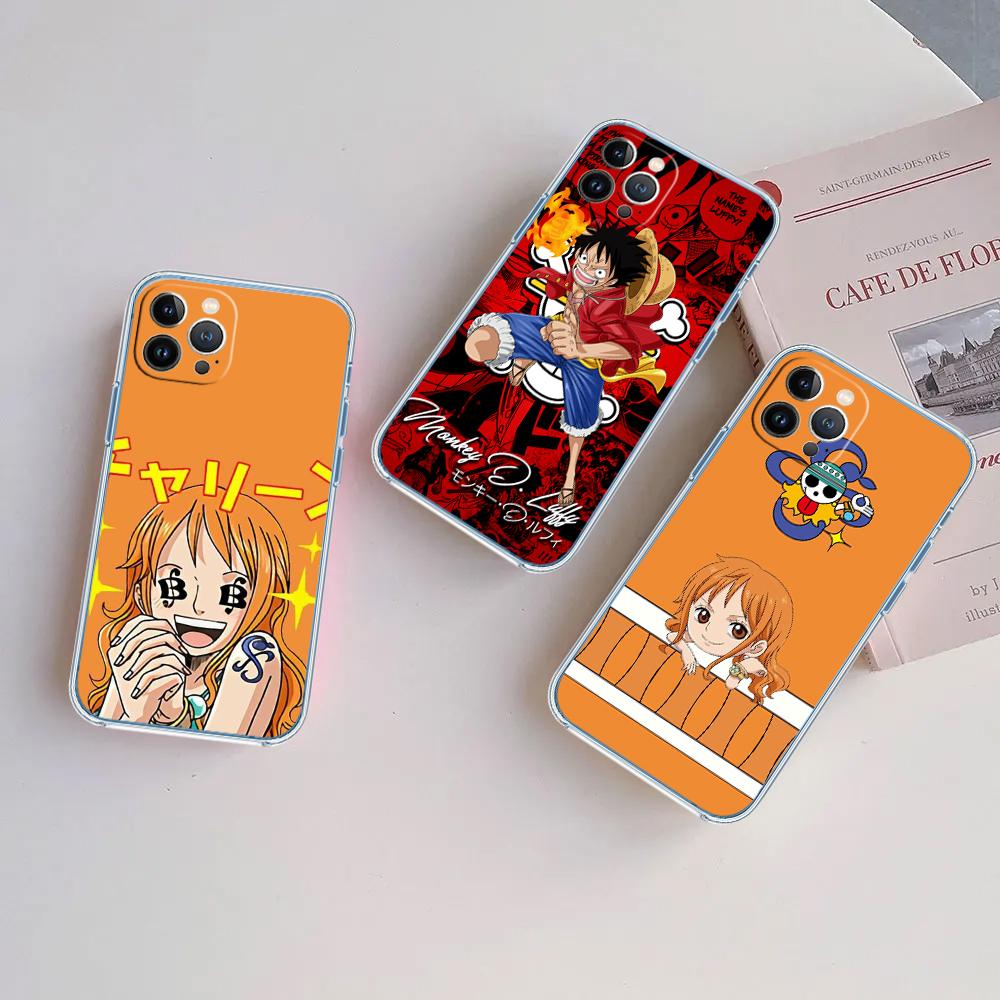One Piece Luffy Nami Transparent Phone Case for Motorola Moto Edge 20 30 40 50 S30 Fusion Ultra Pro Neo Lite + G200 G23
