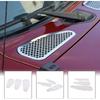 Aunginsy Car Front Hood Air Vent Cover Trim Compatible with Toyota FJ Cruiser 2007-2021+ Car Front Engine Hood Vent Outlet Protection Mesh Exhaust