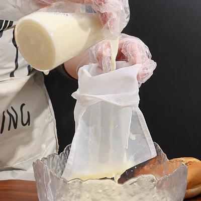 5 ST Kök Finmaskigt Durkslag Återanvändbara Nötmjölkspåsar Silar Oblekt Nylon Ostdukspåse Mat Ost Yoghurt Filter