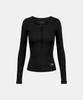 BADBLOOD Bs Cotton Jersey Fitted Henley Neck Long Sleeve T-Shirt - Black