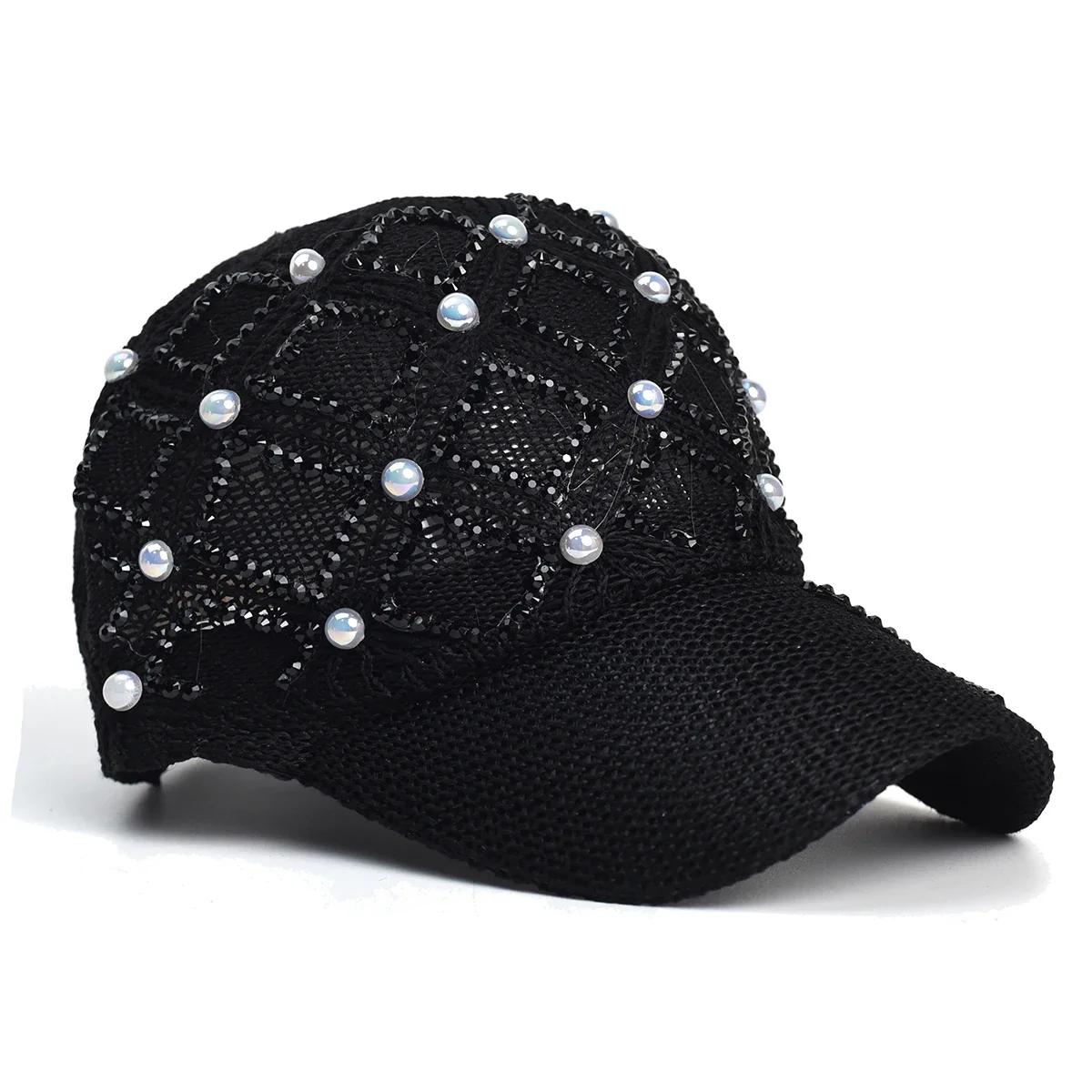 

Women s Summer Baseball Cap - UV Protection Sun Hat, Adjustable Straw Hat for Outdoor Beach, Casual Solid Color Sunscreen чорний
