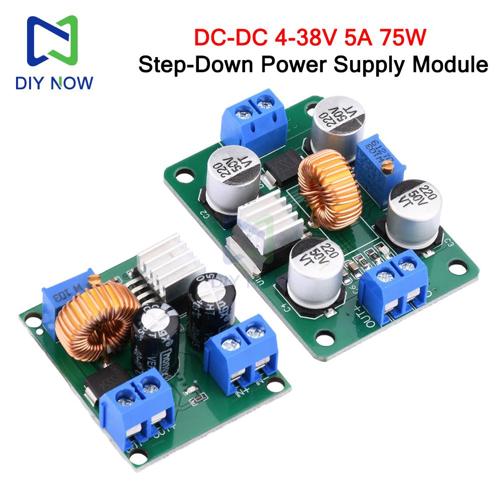 Adjustable DC-DC Buck Converter Module 4-38V to 1.25-36V High Power Step Down Voltage Regulator with Short Circuit Protection