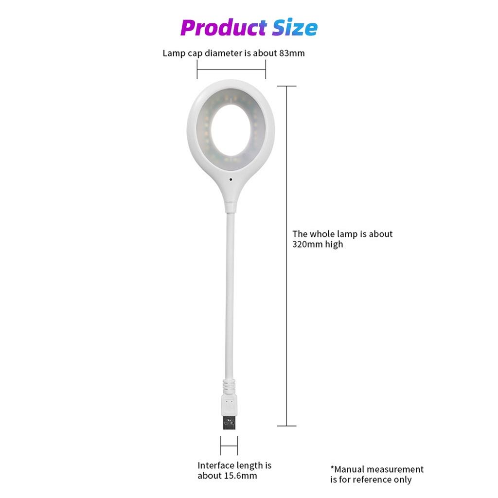 FONKEN Voice Control USB LED Light Portable Lamp Led Desk Lamp Eye Protection Study Reading Night Light