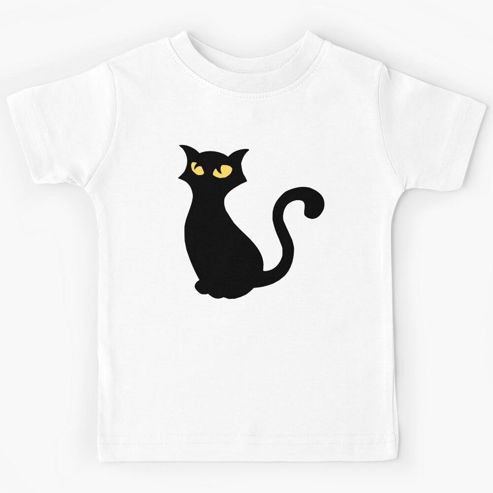 Black Cat Kids T-Shirt 110
