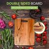 Wooden Chopping Board for Kitchen Vegetable Cutting Board with Juice Groove Seasoned Acacia Wood Naturally Antibacterial Anti-warp