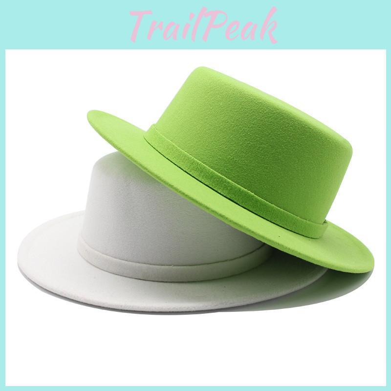 Stilvoller Wollmisch-Fedora-Hut Mit Sonnenschirm Atmungsaktivität Für Männer Und Frauen
