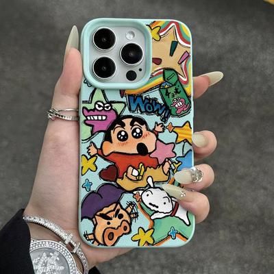 Crayon Shin Shirt Doodle Suitable for Apple 15 Promax Mobile Phone Case IPhone 14 New 13 Protective Case 12 Women's Model