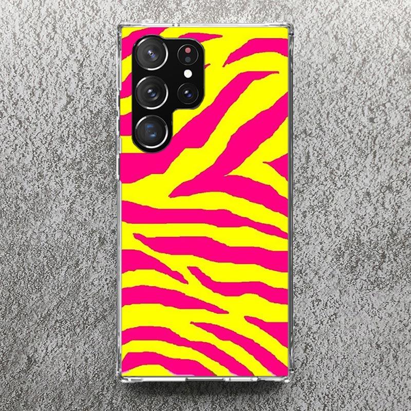 Zebra Stripe Print Soft Case for Samsung Galaxy S25 S24 S23 S22 Ultra S21 Plus S20 FE Phone Shell S10 + Pattern Cover Print Soft