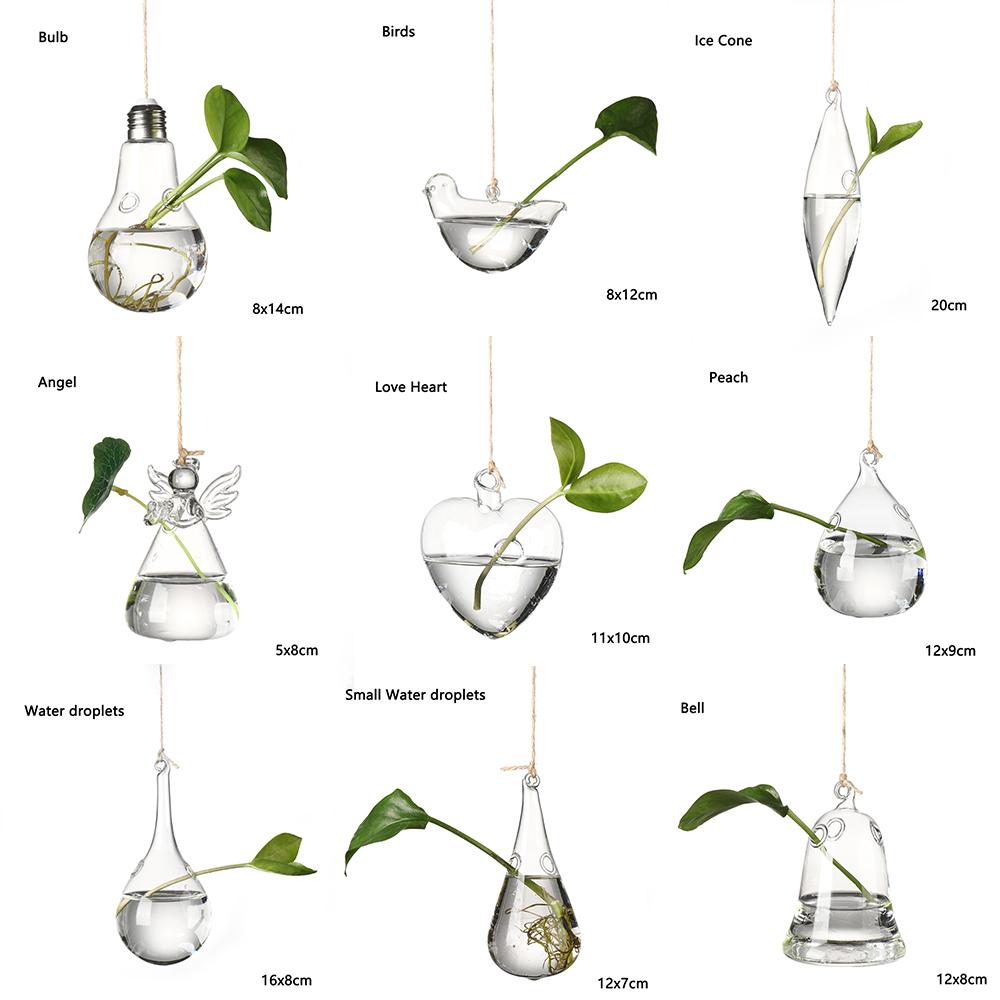 Creative Hanging Ball Glass Flower Glass Vase Hydroponics Plant Pot Terrarium Container Garden Supplies Party Home Decoration
