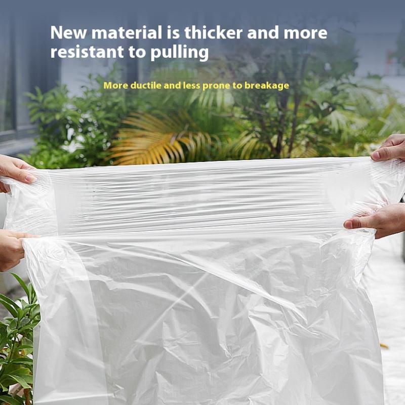 Trash Bags Large Capacity Trash Bag Disposable Thickened Storage Bags Clear Recycling Bin Liners Bags Plastic Refuse Sacks