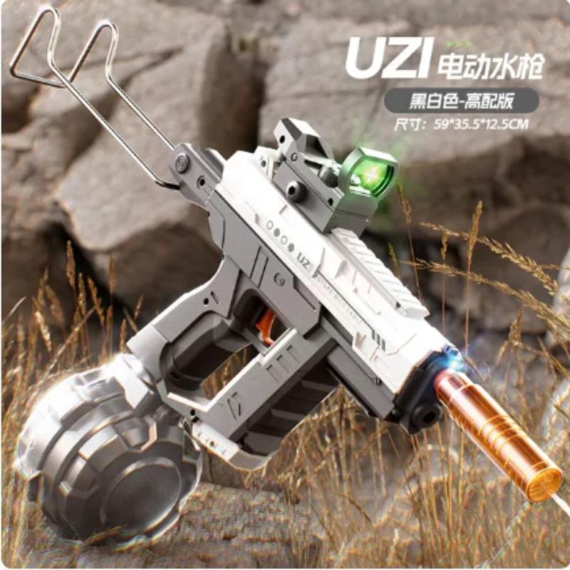 Electric water gun UZI hand self integrated dual mode scorpion automatic water gun with light children's water gun toy