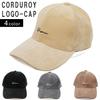 Keys Corduroy Cap with Embroidered for Men and Women Logo, Polyester, Beige,