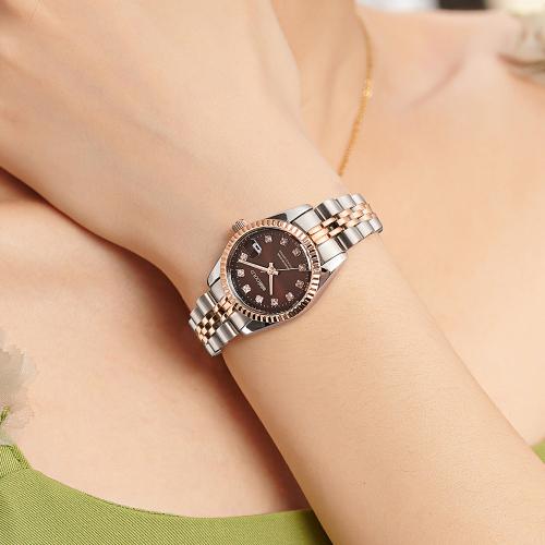 

[JULIUS] JULIUS Datejust Style Women s Metal Watch with Bonus Bracelet WSB011 WSB011MWBR