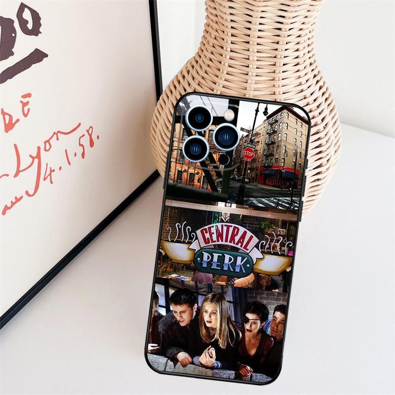 Central Perk Friends TV Show Funda For iPhone 16 15 Pro 14 Pro Max Plus 11 13 12 Mini X XS XR Phone Case