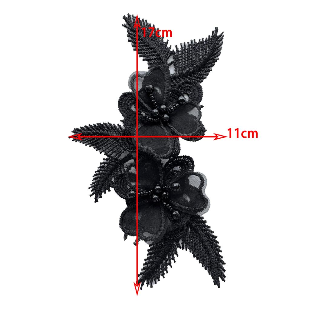 White Water-Soluble Flower Three-Dimensional Beads Flower Clothing Diy Work In Progress Jewelry Decoration Accessories