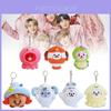 Adorable Korean Trendy Plush Sea Friends Series Rabbit Turtle Keychain Pendant