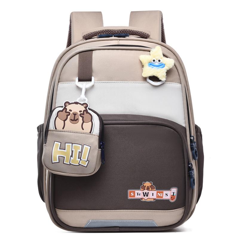 

Детский рюкзак для детского сада для мальчиков и девочек, мультяшный, легкий, водоотталкивающий коричневый