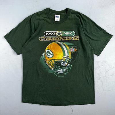 Green Bay Packers 1997 NFL Pro Player Vintage T-Shirt Grün XL 90er Football USA