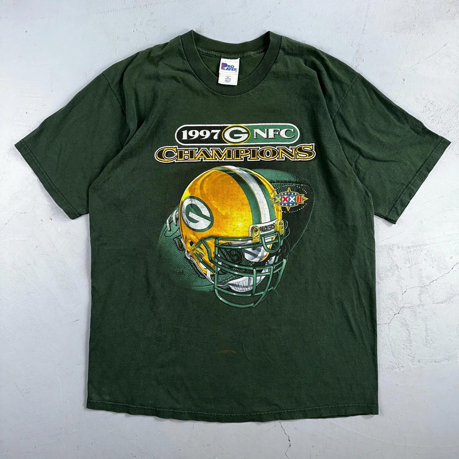 

Green Bay Packers 1997 NFL Pro Player Vintage T Shirt Green XL 90s Football USA L