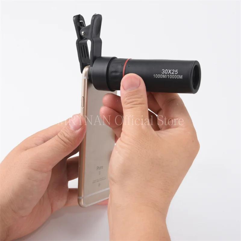 30x25 Monocular Telescope Binoculars Focus Green Film Binocular Optical Hunting Tourism Scope For Outdoor