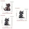 Acrylic Black Dragon Cartoon Car Charm Pendant For Stylish Vehicle Decoration