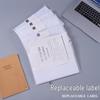 A4 Transparent Waterproof Snap Button Document Bag - Customizable Label Plastic Archive Bag