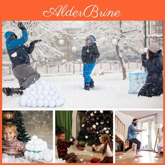 Winter 2050 Pcs Fake Snowballs Holiday Decoration Realistic Snowball Gift For Kids Indoor Outdoor Home Office Dormitory Decor