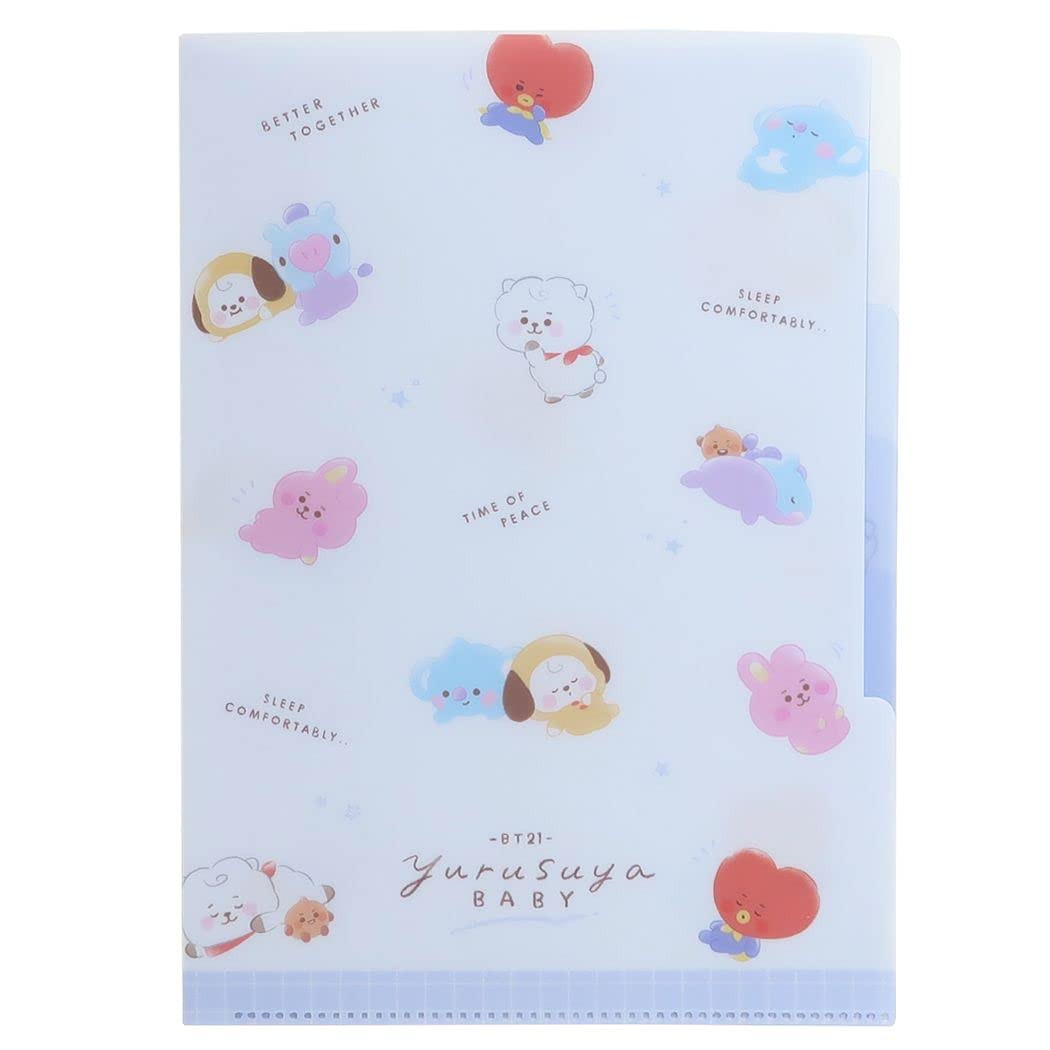 

Kamio Japan 5 Index A4 Clear File Made in Japan (209755 BT21/Good Night)
