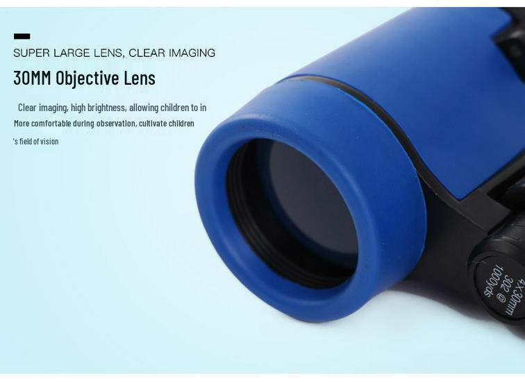 High Magnification HD Kids' Binoculars - 4x30 Children's Outdoor Telescope