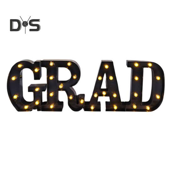 Leuchtbuchstaben für den Absolventen 2025, LED-Buchstabenschilder „Congrats“ für die Abschlussfeier im Kindergarten, der Vorschule, der High School und der Hochschule