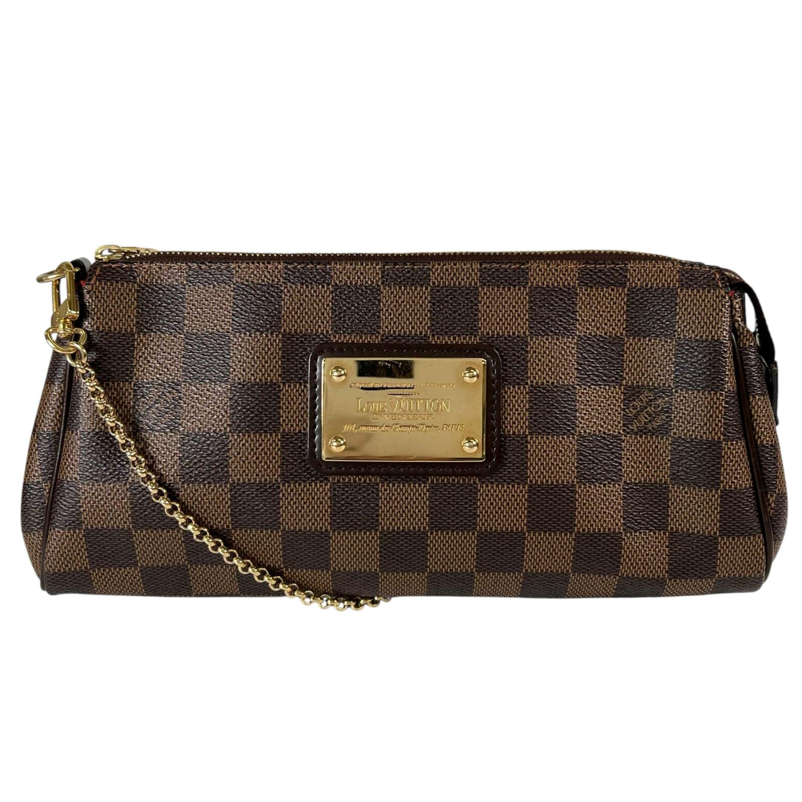 

LOUIS VUITTON Eva N55213 Pouch Brown Women used