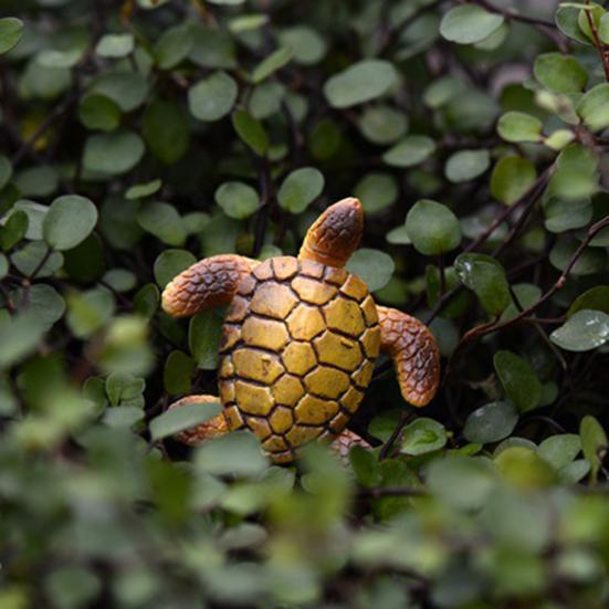 2ks Pryskyřičný model želvy Miniaturní víla Zahrada Bonsai Domeček pro panenky Dekor figurka