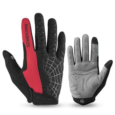 ROCKBROS Bisiklet ve Akıllı Telefon için 3D Darbe Tamamen Yol Erkek ve Kadın Eldivenleri, İlkbahar, Yaz, Sonbahar, Uyumlu, Nefes Alabilir, Yastıklı, Darbe Emici,