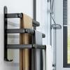 Wall-Mounted Space Aluminum Towel Rack & Shelf