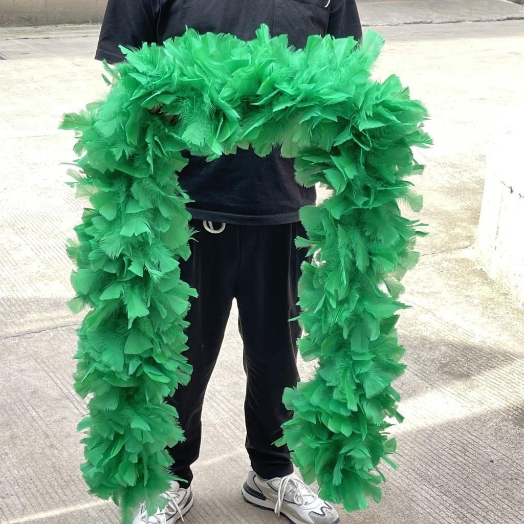 DIY 2 Yards Fluffy  Turkey Marabou Feathers Boa 200Grams White Feather for Crafts Wedding Party Christmas Decoration Plumes Shawl