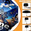 Custom Name Personalized Cosmic Bot Crew Print Umbrella, Auto Open Close, 8‑Rib Sturdy Frame, Commute Camping Hiking Use, Birthday Gift