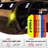 24/2PCS Reflective Car Door Sticker Safety Warning Stickers Reflector Tape Decal Safety Accessories Exterior Car Door Reflector