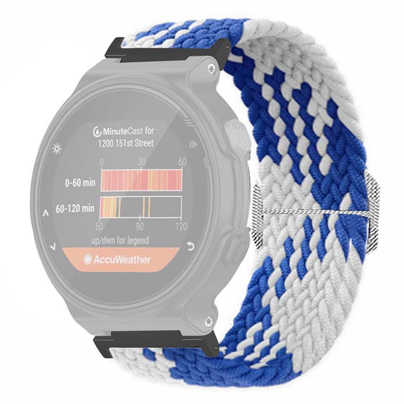 For Garmin Forerunner 220/230/235/735XT/620/630 Watch Strap Stretchy Braided Nylon Band