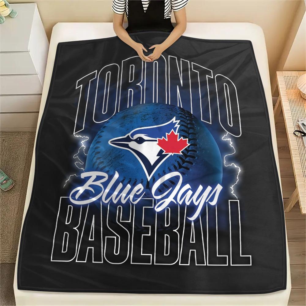Toronto Blue Jays Flannel Blanket, High quality Comfortable for All Seasons, Home Decor, Warmth and Comfort