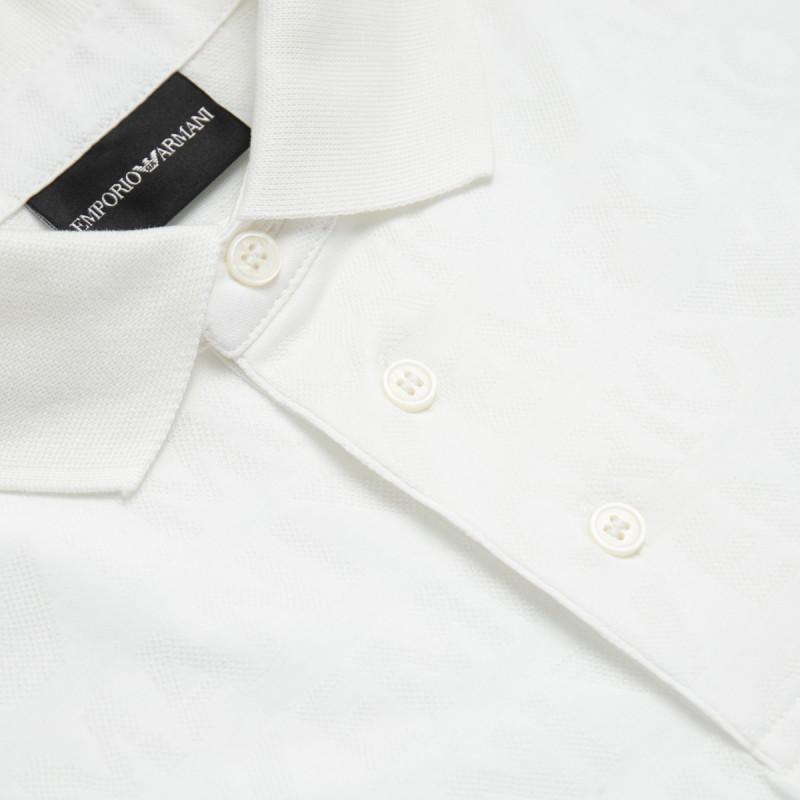 Emporio Armani SS24 Polo Shirt Men's Ecru 3D1FM8-1JORZ-0101