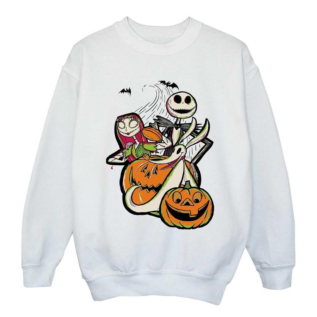 The Nightmare Before Christmas Girls Pumpkin Sweatshirt