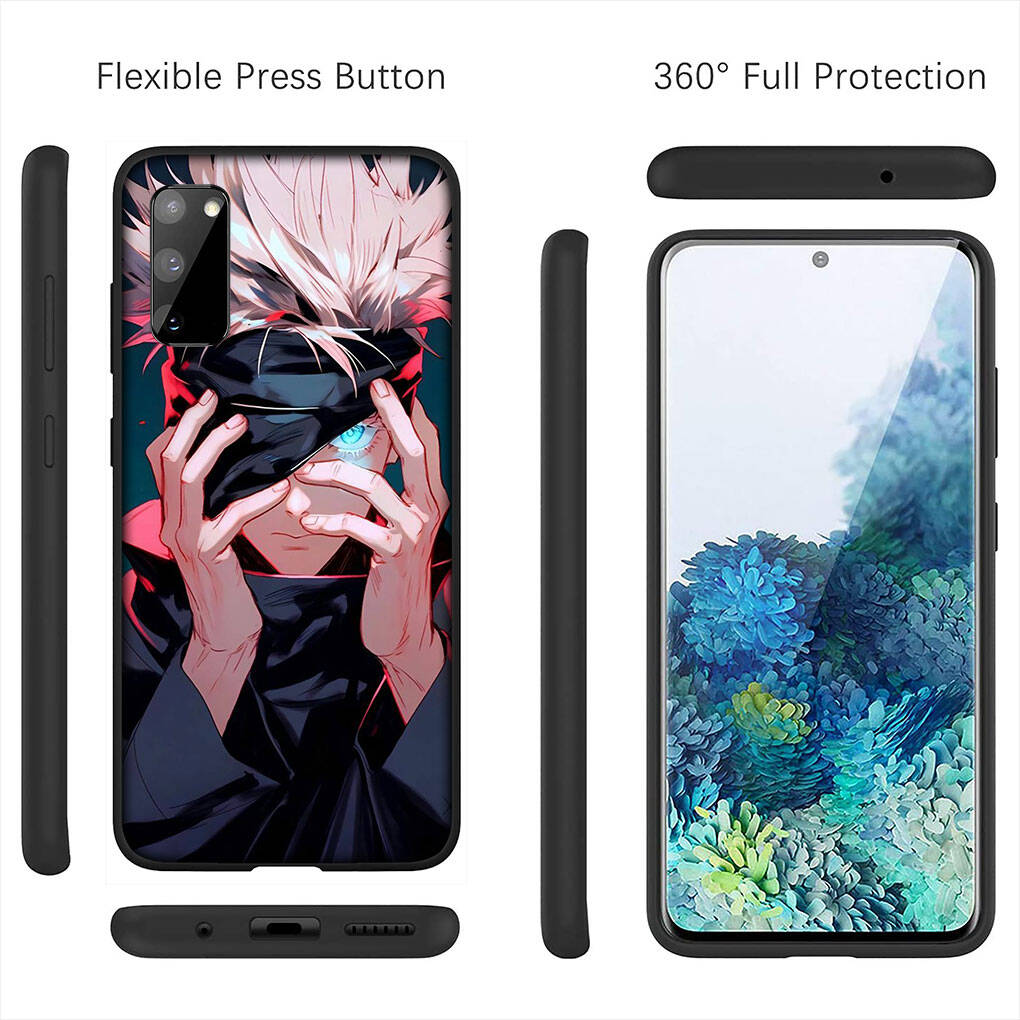 Cover for iPhone 17 16 15 Xiaomi Poco Redmi Note 14 13 12 Pro 16e Samsung Galaxy S25 S24 S23 OPPO Huawei Cartoon Jujutsu Gojo Satoru Kaisen Phone Case