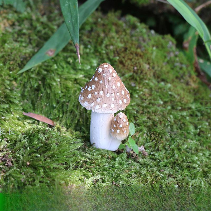 Artificial Mushroom Ornaments, Outdoor Garden Micro Landscape Decor for Potted Plants
